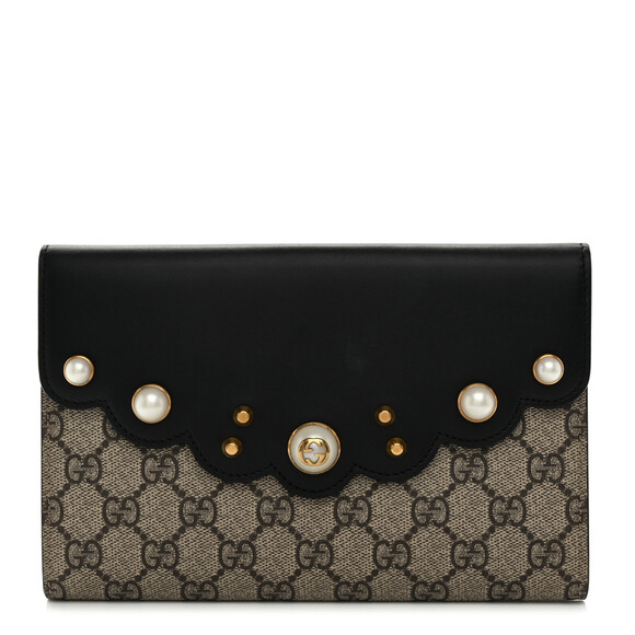 Gucci Gg Supreme Mini Peony Pearly #181302G65B - Picture 1 of 7
